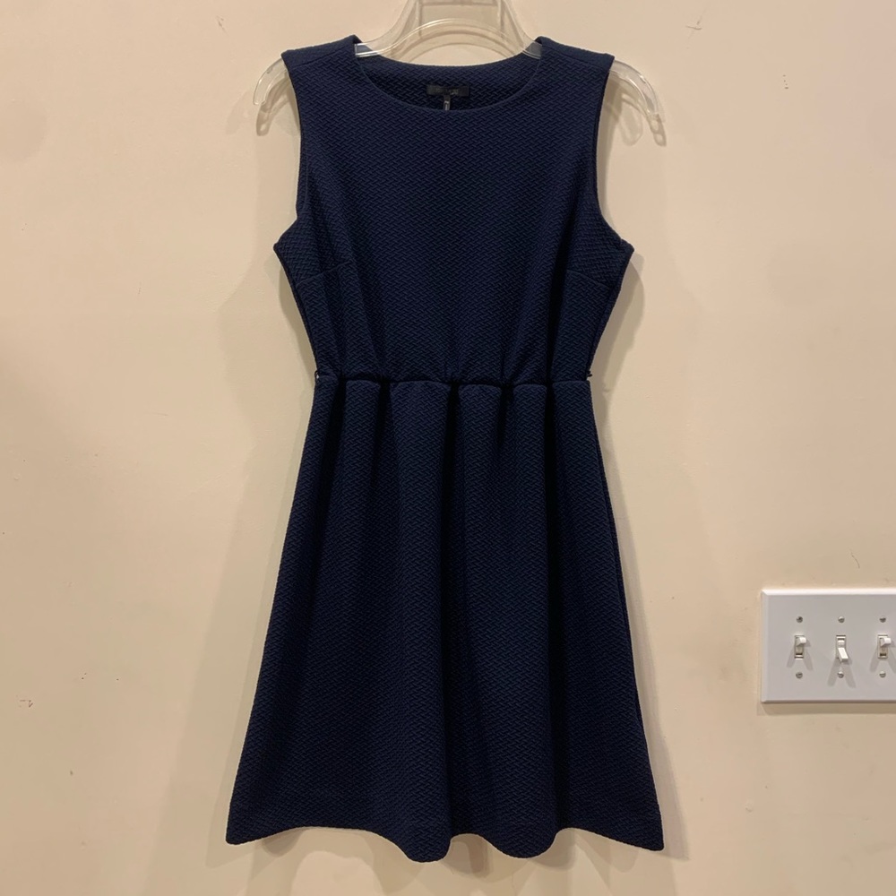 Daisy Fuentes Midnight Navy Blue Sleeveless Dress size petite medium